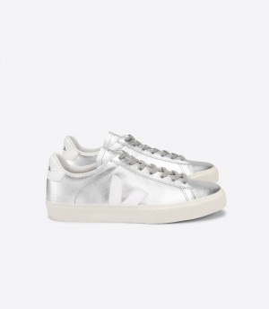 Veja Campo Chromefree Sneakers Dam Silver Vita | ML1IY3