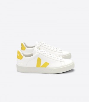 Veja Campo Chromefree Sneakers Dam Vita Gula | 9ZAYUG