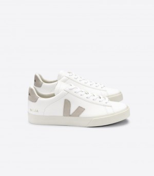 Veja Campo Chromefree Sneakers Herr Vita Beige | KSACZL