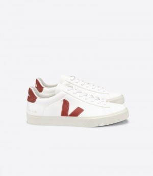 Veja Campo Chromefree Sneakers Herr Vita Röda | IDDVF0
