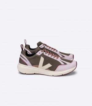 Veja Condor 2 Alveomesh Sneakers Dam Olivgröna Lila | NO2SKT