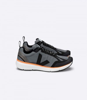 Veja Condor 2 Alveomesh Sneakers Dam Svarta Mörkgrå Orange | V67A2R