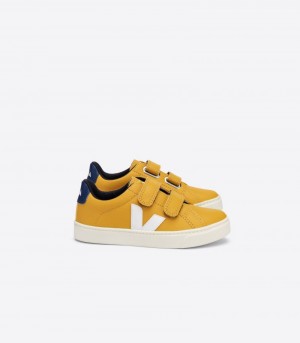 Veja Esplar Chromefree Sneakers Barn Gula Vita | AGX-4850