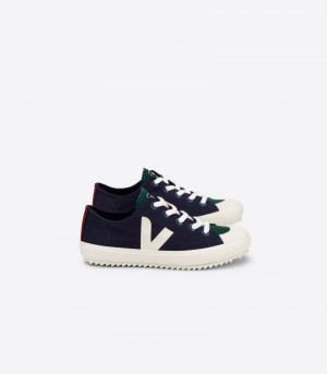 Veja Flip Canvas Sneakers Barn Blå Vita | MWN-9738
