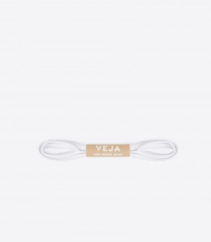 Veja Laces Organic Bomull Skosnören Herr Vita | STL-0499