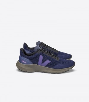 Veja Marlin V-knit Sneakers Dam Lila Mörkgrå | GE1ARS