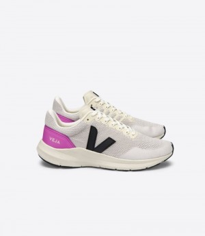 Veja Marlin V-knit Sneakers Dam Rosa Svarta Lila | FGSD8G