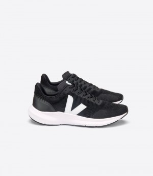 Veja Marlin V-knit Sneakers Dam Svarta Vita | WIQSOT
