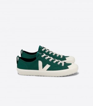 Veja Nova Canvas Sneakers Herr Gröna Vita | HKE-7069