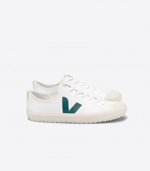 Veja Nova Canvas Sneakers Herr Vita Gröna | PEF-2296