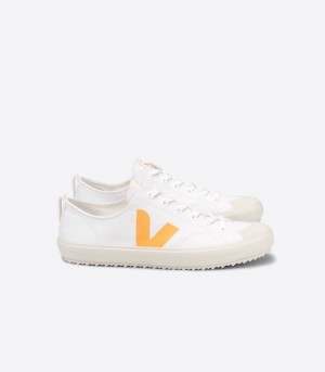 Veja Nova Canvas Sneakers Herr Vita Gula | UZV-4443