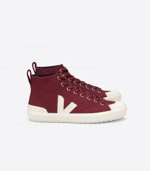 Veja Nova Ht Canvas Sneakers Dam Vinröda | QRD-5599