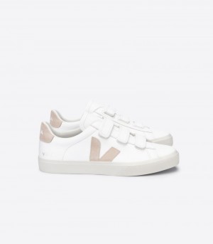 Veja Recife Chromefree Läder Sneakers Dam Vita Beige | 0B8EZ7