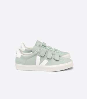Veja Recife Nubuck Sneakers Dam Ljusgröna Vita | YCZ6Y1