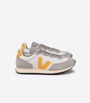Veja Rio Branco Alveomesh Sneakers Dam Grå Vita Gula | KGVGKD