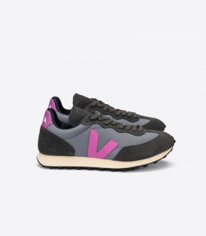 Veja Rio Branco Alveomesh Sneakers Dam Mörkgrå Grå Rosa | 5EIX3V