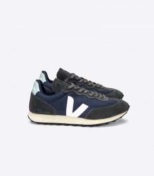 Veja Rio Branco Alveomesh Sneakers Dam Svarta Mörkblå | V4MG5E