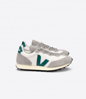 Veja Rio Branco Hexamesh Gravel Sneakers Herr Grå Vita Gröna | IX3S0A