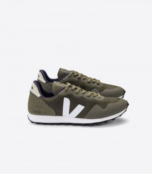 Veja Sdu B-Mesh Sneakers Herr Olivgröna Vita | ESD-2323