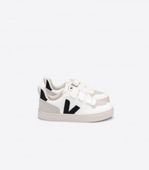 Veja V-10 CWL Sneakers Barn Vita Svarta | BPY-7328