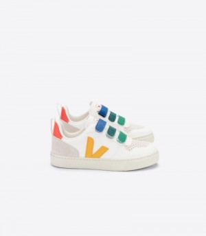 Veja V-10 Chromefree Sneakers Barn Vita Olika Färger | QOF-9387