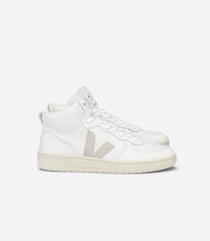 Veja V-15 Läder Sneakers Herr Vita | 40DVGR