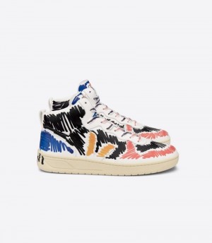 Veja V-15 Läder Veja X Marni Sneakers Herr Svarta | HE2MQH