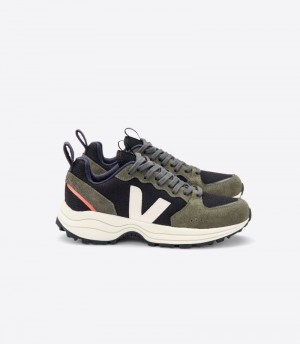 Veja Venturi B-Mesh Sneakers Herr Svarta Olivgröna Vita | L0Q5S1