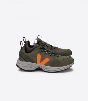 Veja Venturi Ripstop Sneakers Herr Olivgröna Orange | 2PGOWN