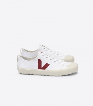 Veja Vstore Nova Canvas Sneakers Herr Vita Vinröda | GWH-2721