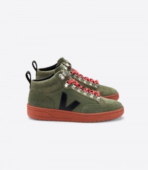 Veja Vstore Roraima Sneakers Herr Olivgröna Svarta Röda | LJQ1B1